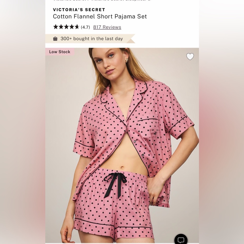 Victoria Secret Short Pajama Set